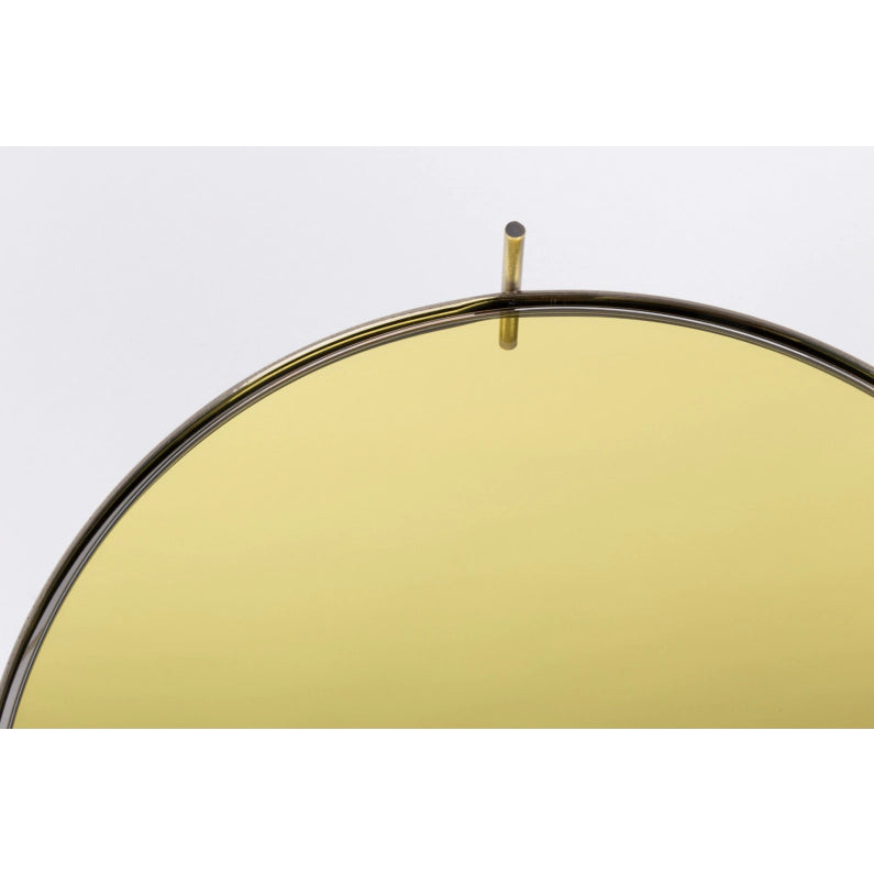 Rounded Side Table in Gold